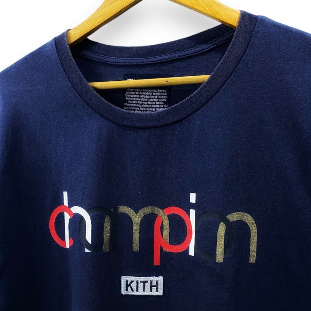 Champion X Kith, Men'S Fashion, Tops & Sets, Tshirts & Polo Shirts On  Carousell