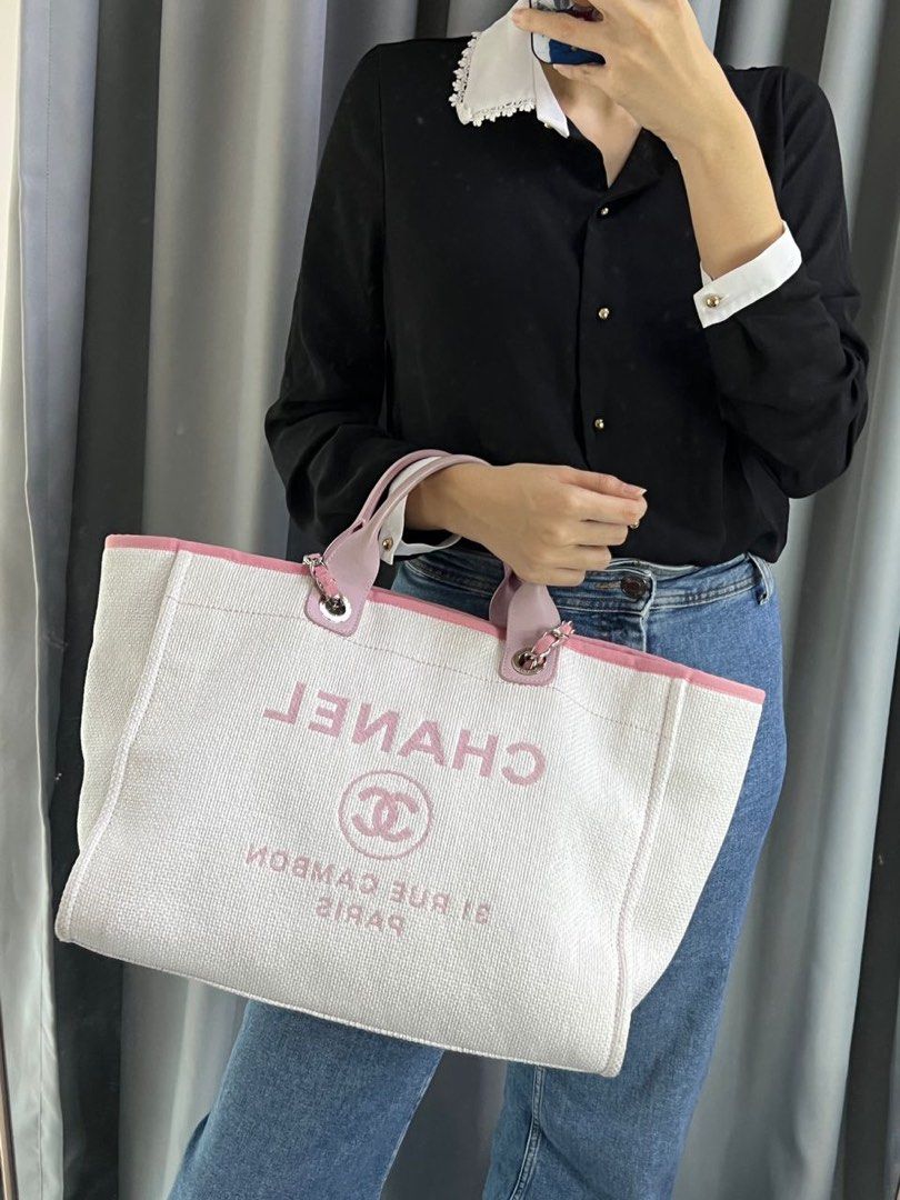 Chanel large deauville tote best sale
