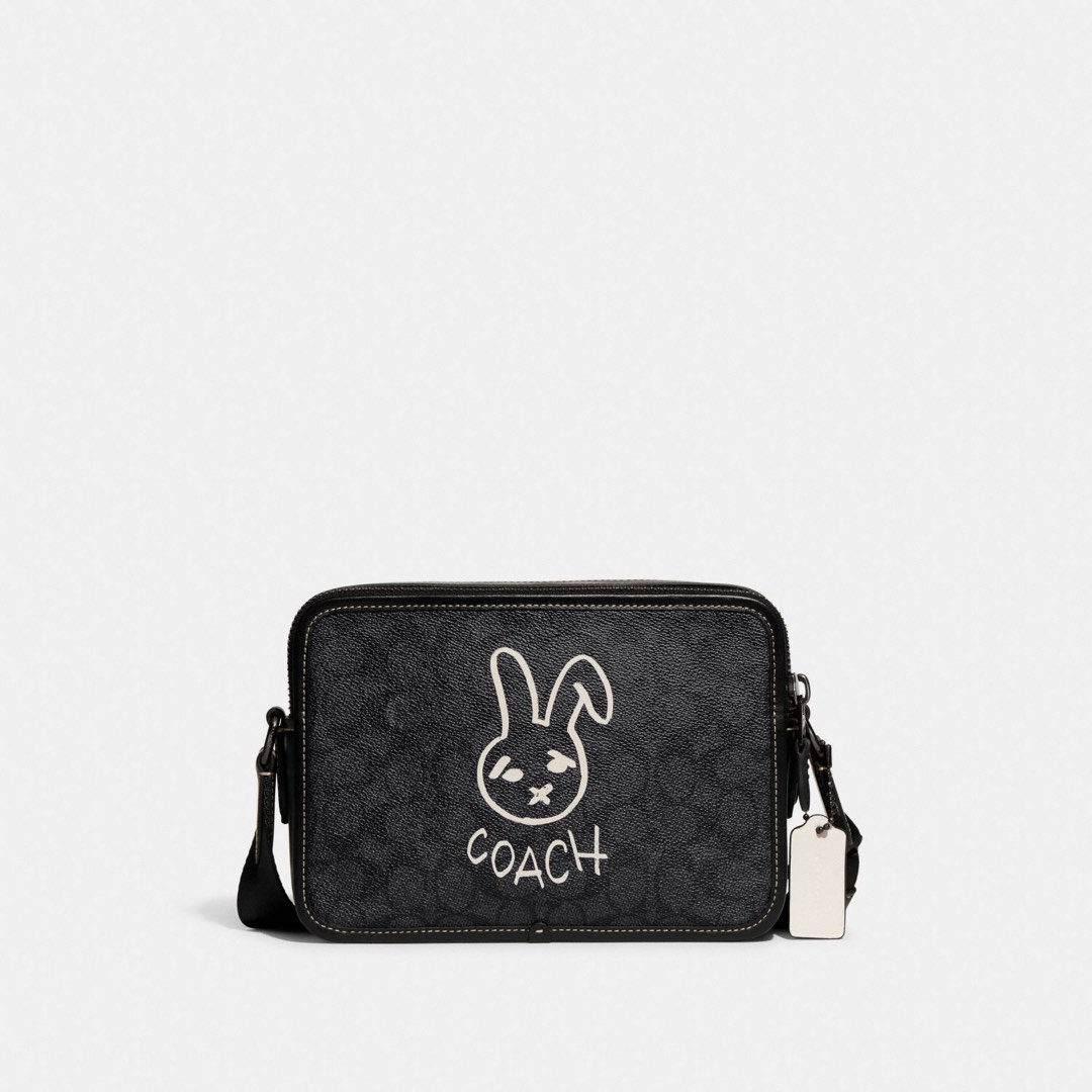 Coach Lunar New Year Rabbit Charter Crossbody Bag 24 in Signature ...