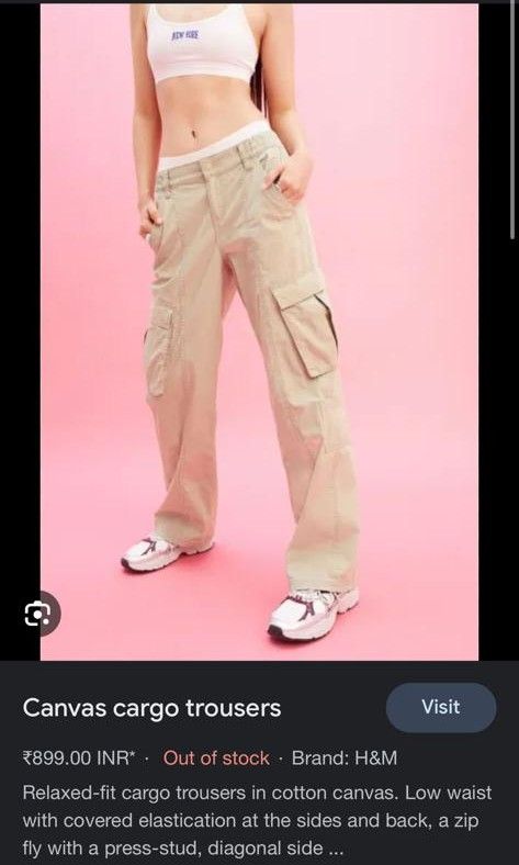 Cotton On cargo pants (Category: Other Bottoms) located in Singapore. Submitted by aristotledear (Listing ID 1240722808, Image 2). Description: .