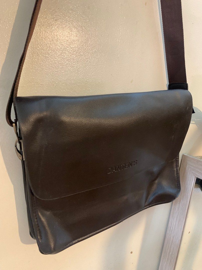 Danten s Men Leather Crossbody Bag