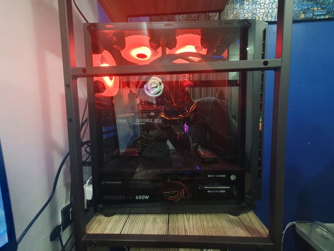 Desktop Computer - Ryzen 5 3600 and tplink wifi bluetooth receiver) (Category: Desktops) located in Pasig City. Submitted by sweetbabashoppe (Listing ID 1240609810, Image 1). Description: Specs 1. AMD Ryzen 5 3600 (3.6 GHz) Unlocked w cooler fan 6 Core/12 threads/ 32 mb L3 / 3mb L2 Cache Socket 2. Asus TUF B450M-Plus Gaming AM4/4xddr4/ 3xPCIE3.0/3xPCIE3.0/M.2/XFX/ROG Supreme FX/USB3.1/2.0HDMI/DVI/AURA RGB/MATX Motherboard 3. KINGSTON 8GB 2666MHZ 