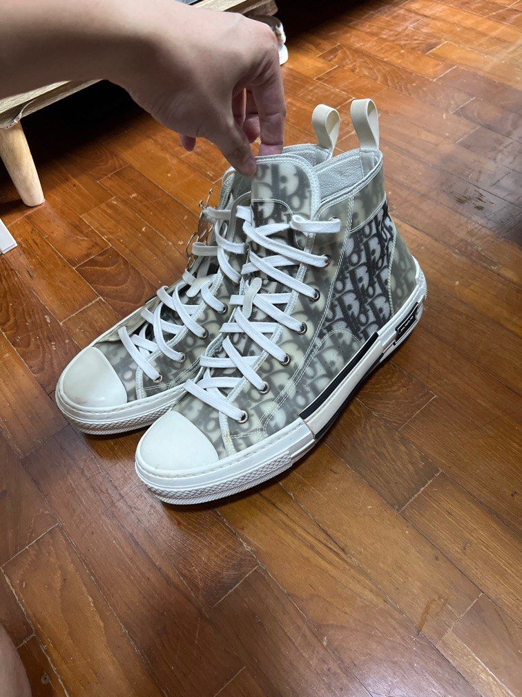 Dior high cut sneakers cheap