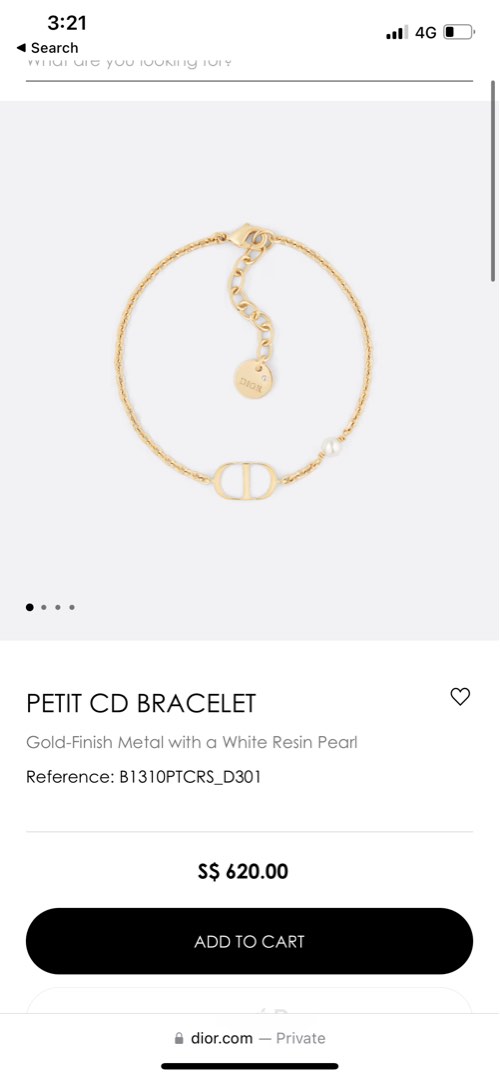 Dior petit cd bracelet Women s Fashion Jewelry Organisers