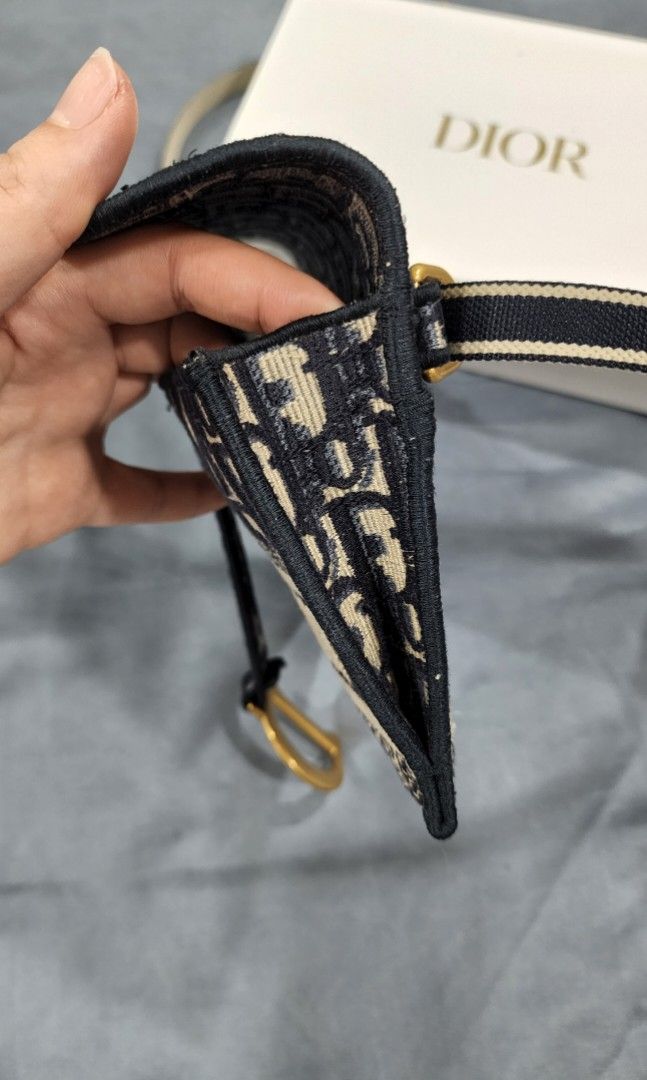 Dior slim saddle pouch oblique Luxury Bags Wallets on Carousell