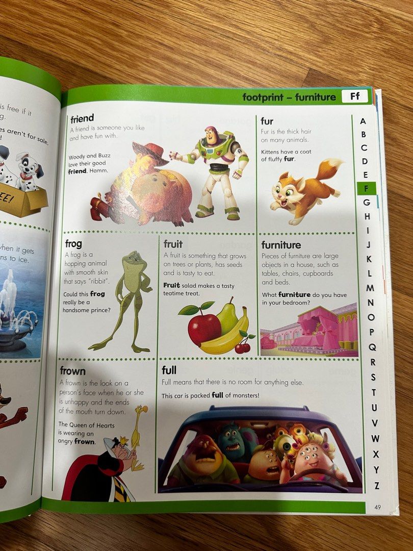 Disney My first picture dictionary hard cover book Hobbies Toys