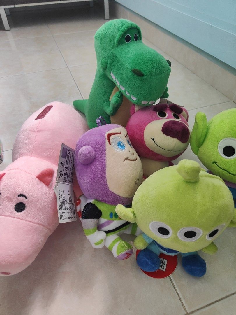 Disney Toy Story soft toys (lotso, woody, buzz, alien), Hobbies & Toys ...