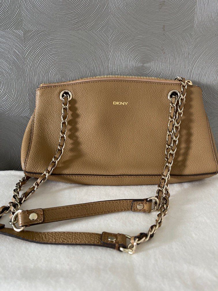 dkny bag gold chain
