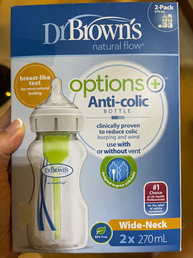 Dr Brown’s AntiColic Bottle 2x270ml, Babies & Kids, Nursing & Feeding