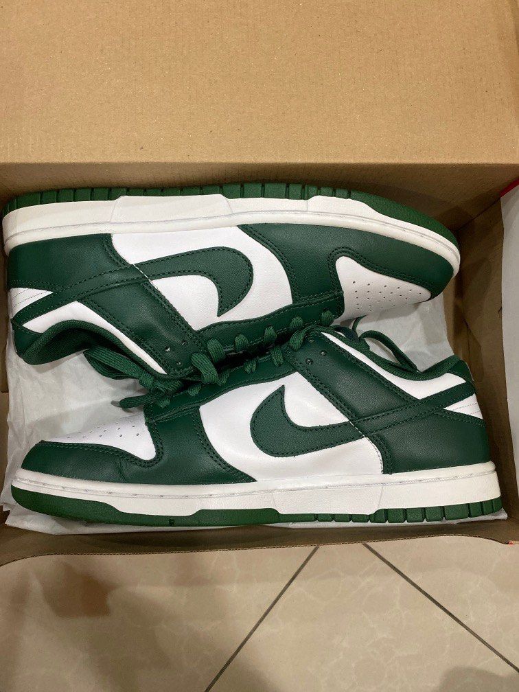 spartan green dunk lows