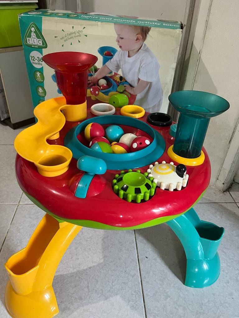 ELC Light and Sound Activity Table, Bayi & Anak, Mainan & Baby Walker ...