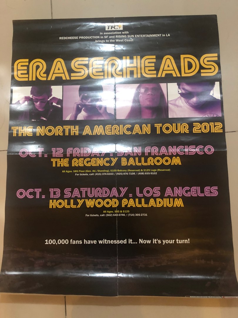 Eraserheads American Tour Poster on Carousell