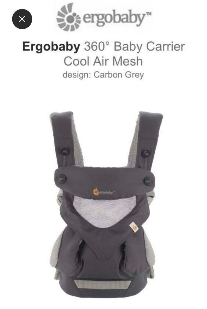 360 Baby Carrier - Mesh: Carbon Grey
