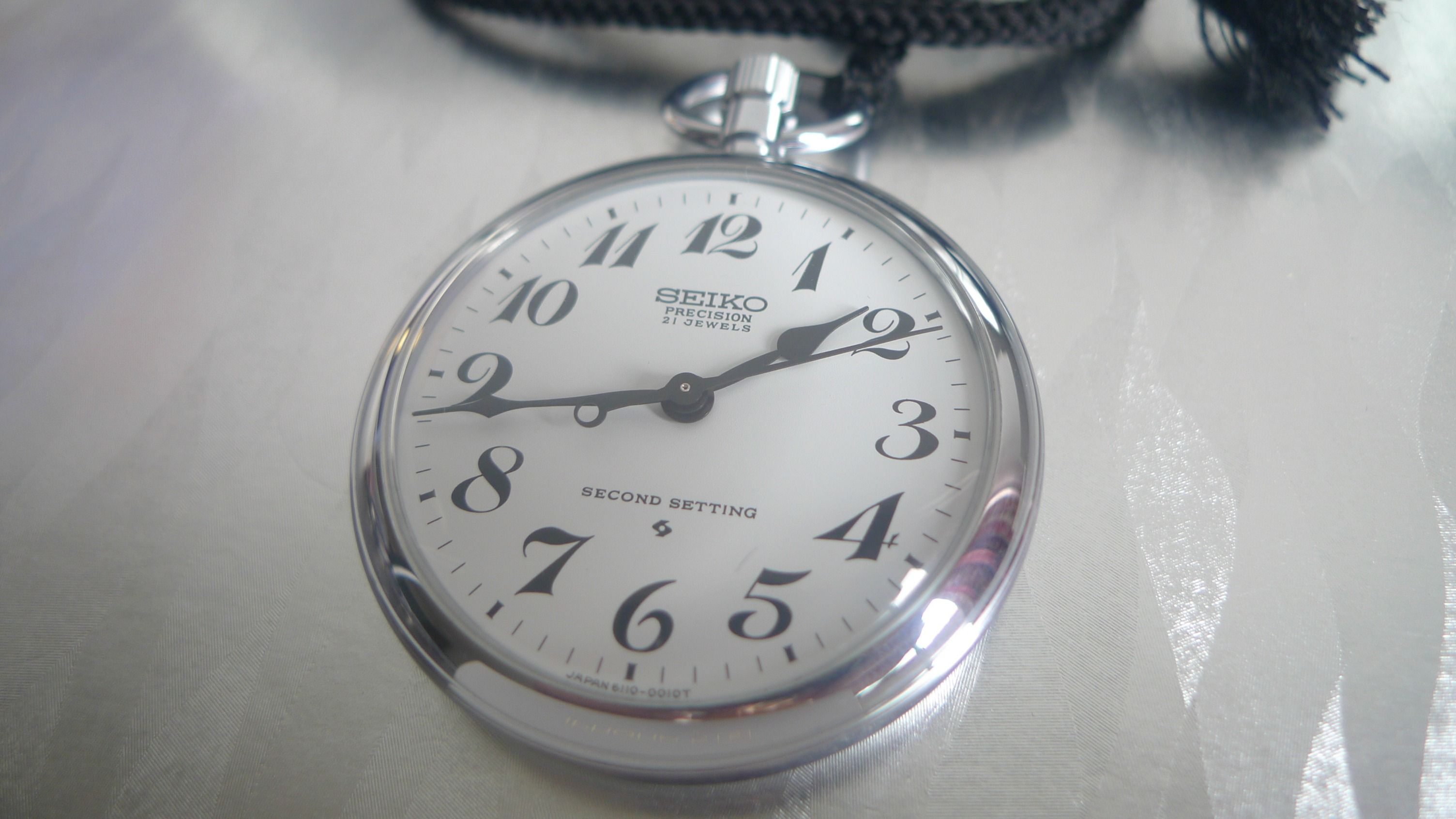 Excellent ! SEIKO PRECISION SECOND SETTING Pocket Watch, Luxury 