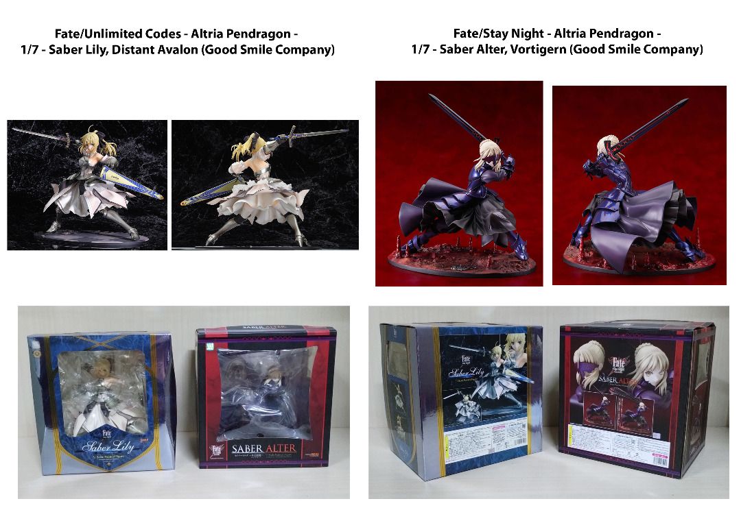 Fate Stay Night & Fate Zero- Altria Pendragon - Saber Figure Mix ...