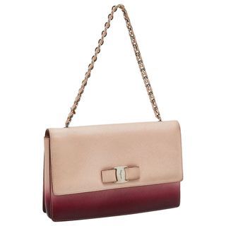 Ferragamo Ginny Pebble Calf Shoulder Bag