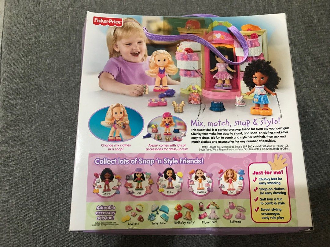 Fisher Price Snap n Style Doll Alexa, Hobbies & Toys, Toys & Games on ...