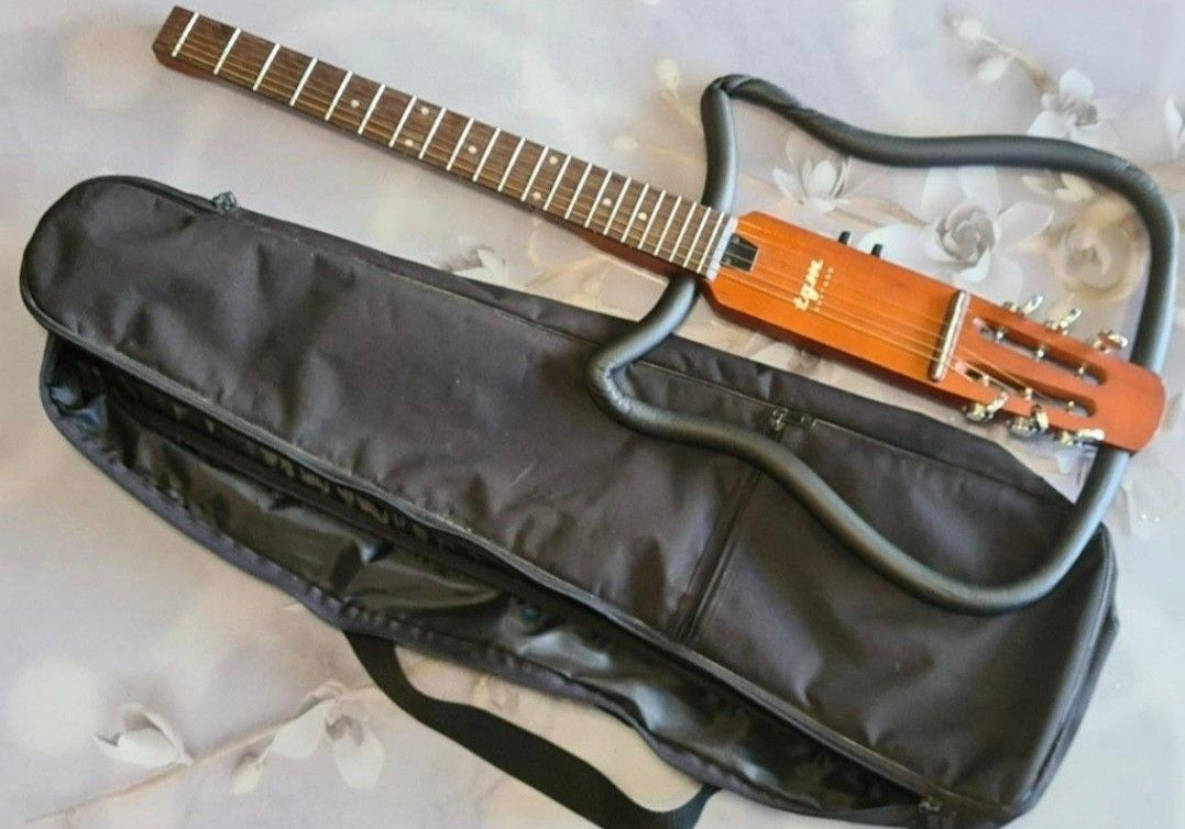 Foldable Silent Guitar TGM Brand Steel Strings Hobbies Toys