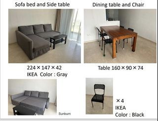 IKEA FRIHETEN Corner sofa-bed with storage (grey)