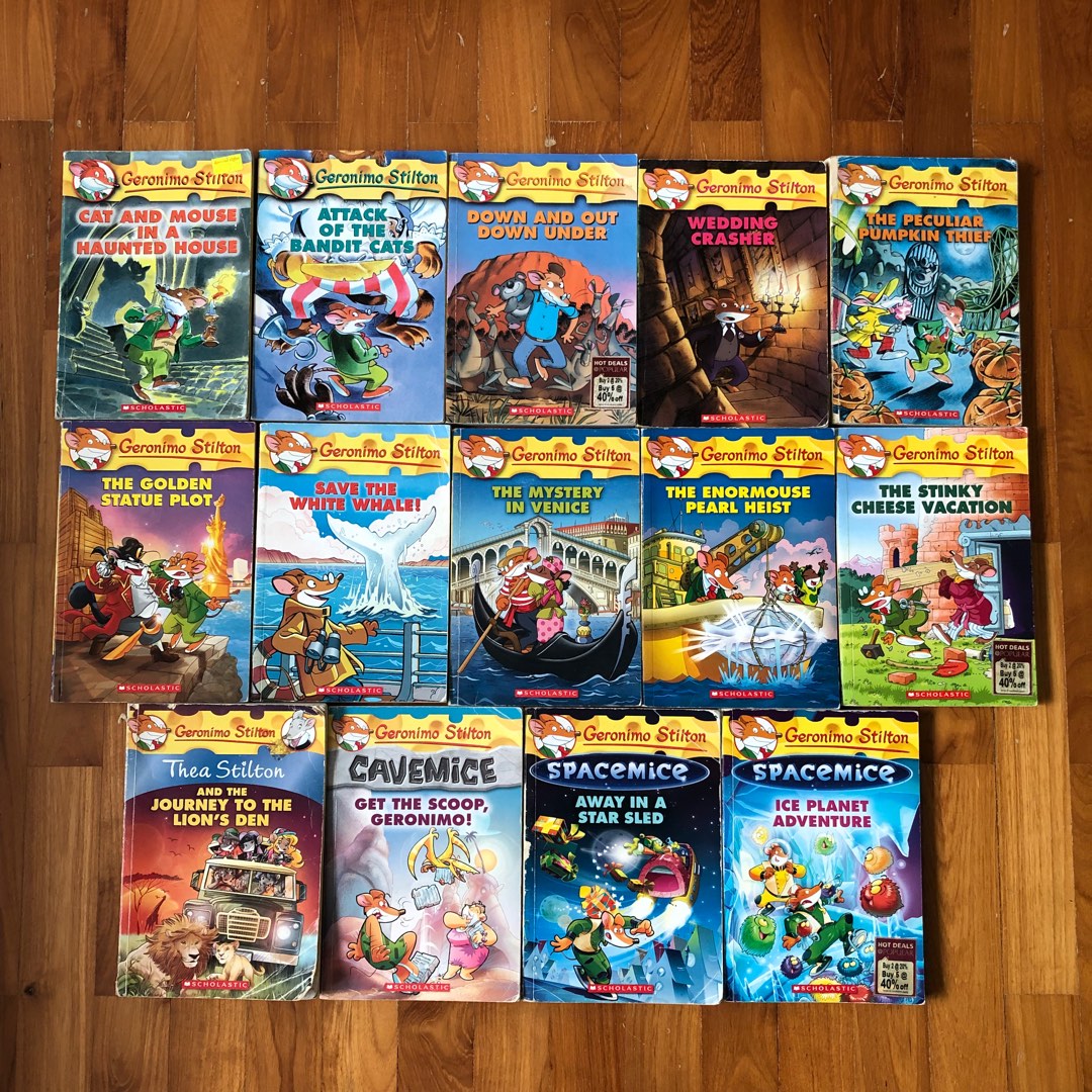 Geronimo Stilton Thea Stilton Cavemice Spacemice story books suitable ...