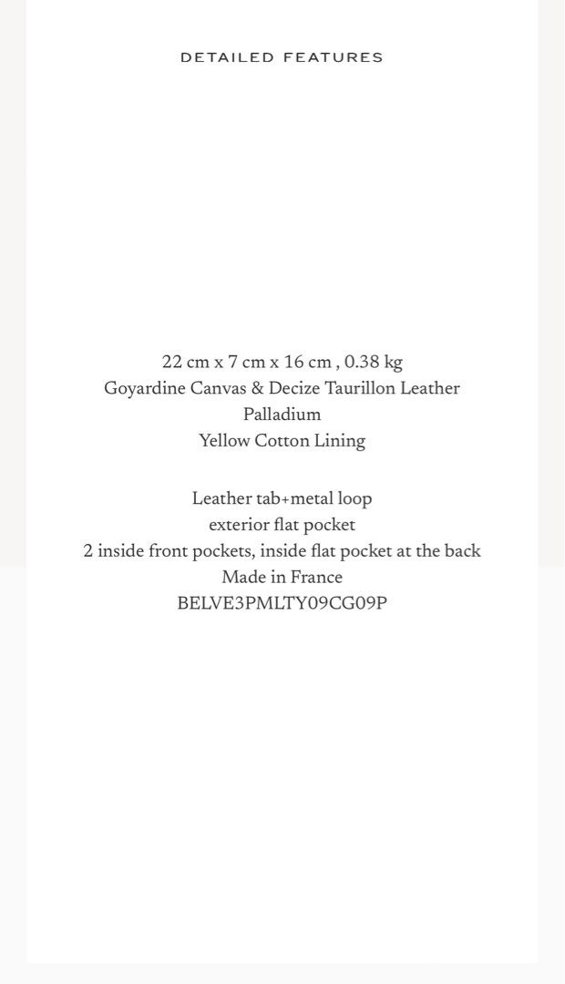 Goyard Black Goyardine Coated Canvas and Leather Belvedere PM Bag