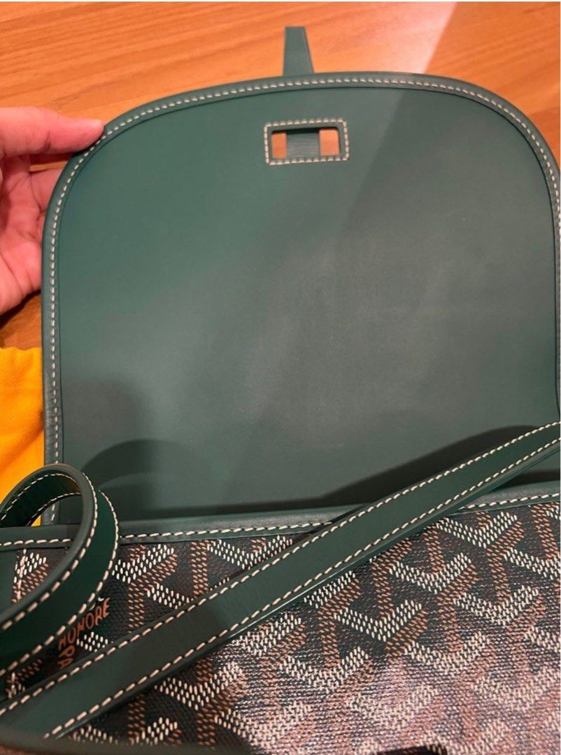 Goyard Khaki Belvedere PM, Luxury, Bags & Wallets on Carousell