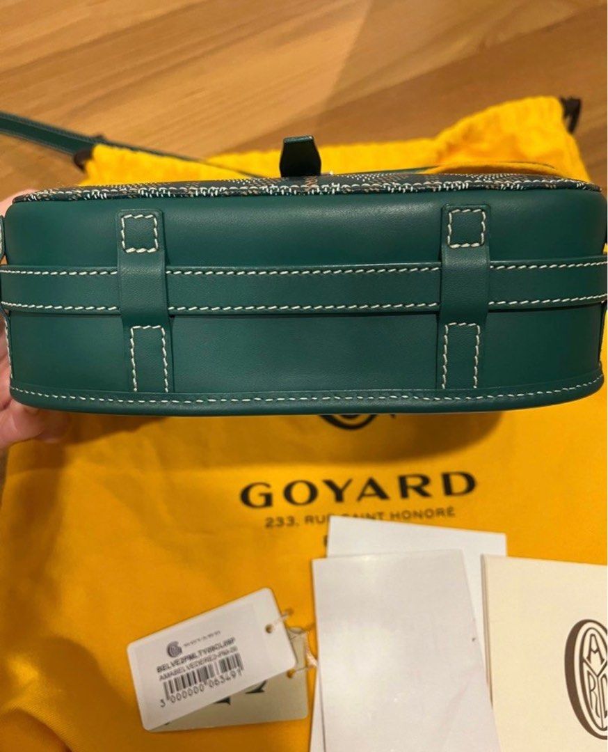 Goyard Green Belvédère PM Bag, Luxury, Bags & Wallets on Carousell