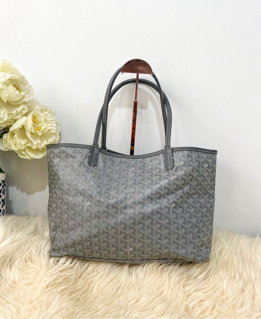 Goyard st louis pm in gray with bag organizer, Luxury, Bags & Wallets on  Carousell