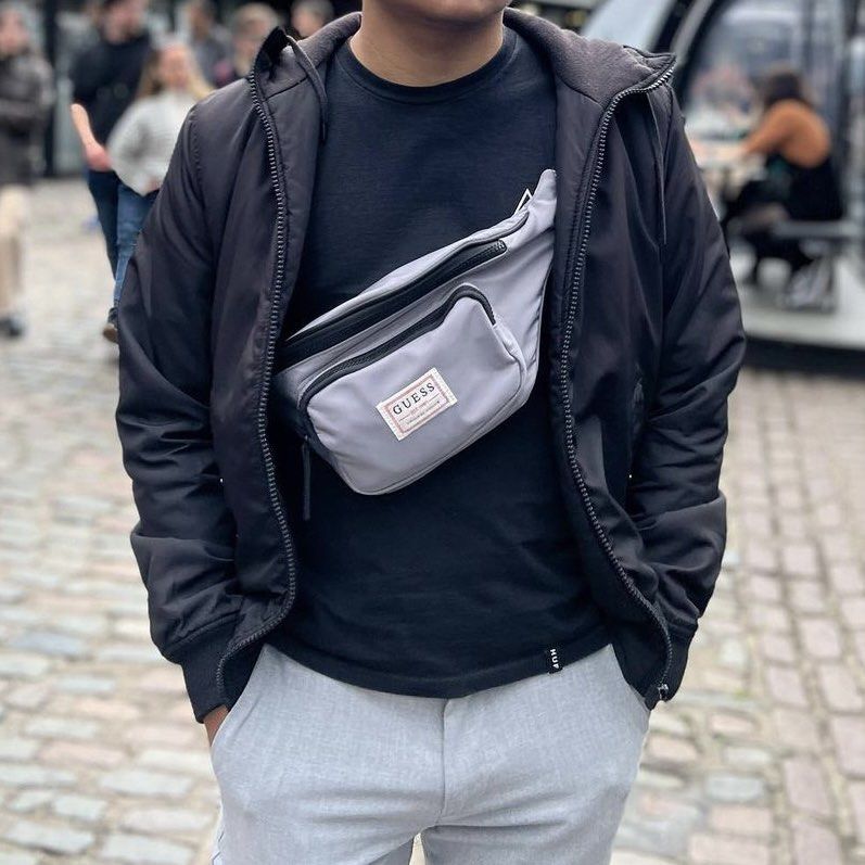 Guess bum bag mens discount