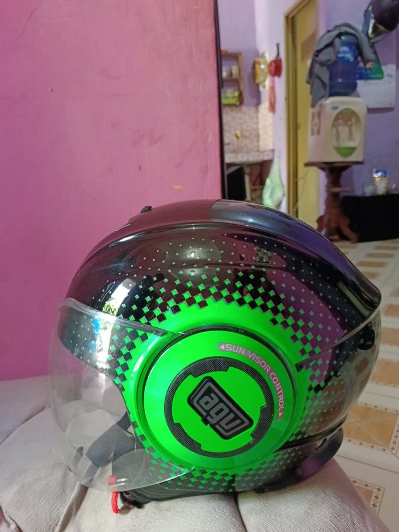 Helm agv half face original on Carousell