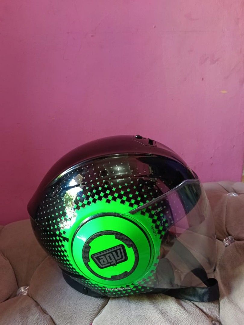 Helm agv half face original on Carousell