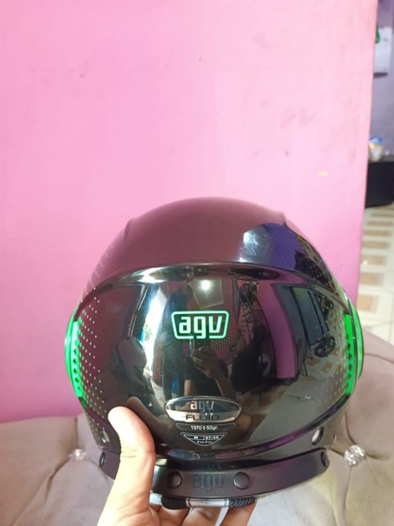 Helm agv half face original on Carousell