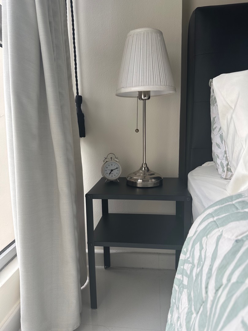 Ikea black bed side tables, Furniture & Home Living, Furniture, Tables