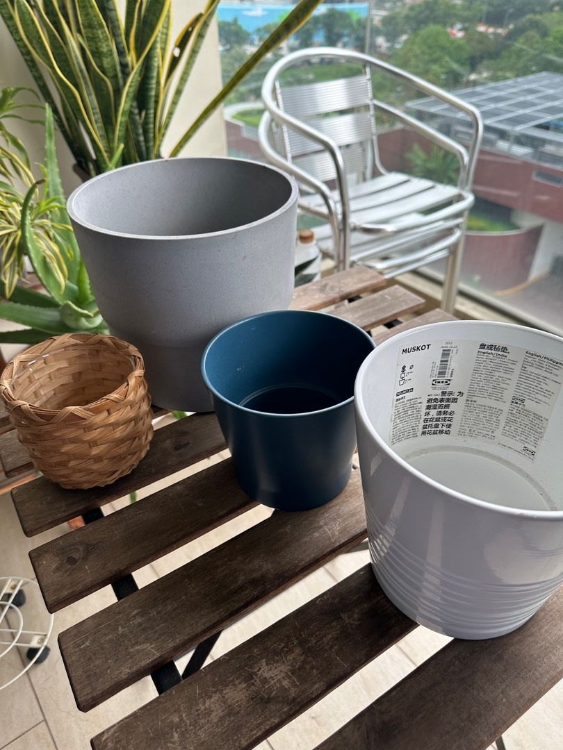 Ikea pots, Furniture & Home Living, Gardening, Pots & Planters on Carousell