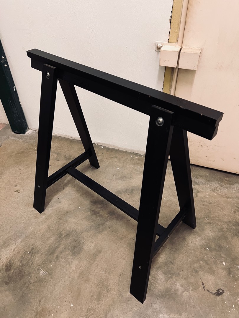 IKEA TABLE LEG blackODDVALD, Furniture & Home Living, Furniture