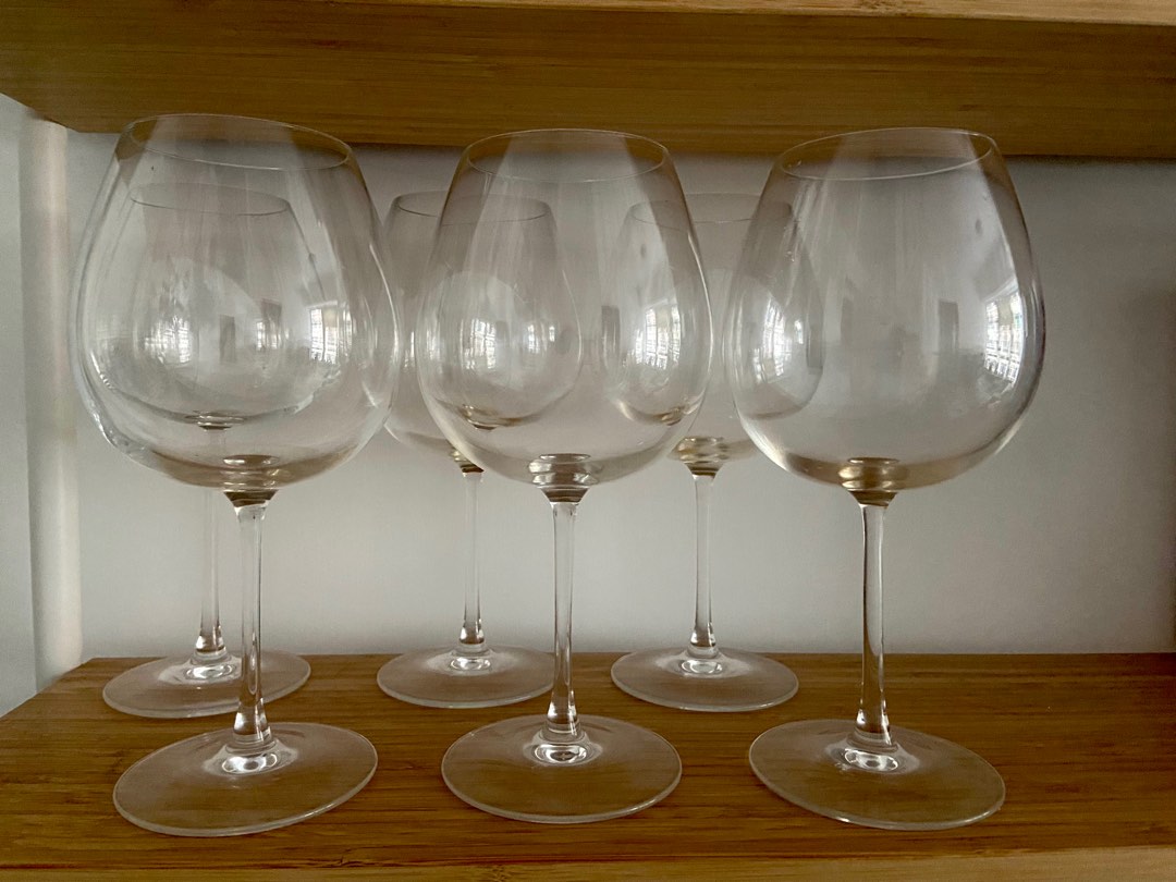 IKEA Wine Glasses, Set of 6, 傢俬＆家居, 廚具和餐具, 餐具和餐具 Carousell