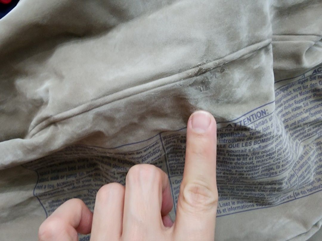 INTEX airbed built pump, tiny leaking, can repair, doorstep delivery