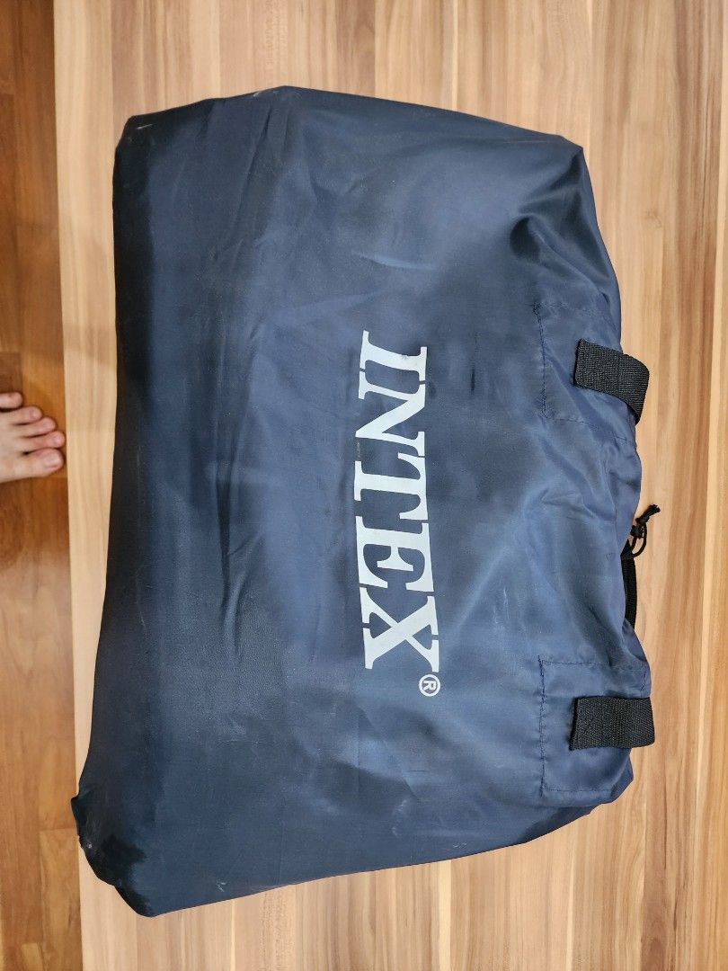 INTEX airbed built pump, tiny leaking, can repair, doorstep delivery