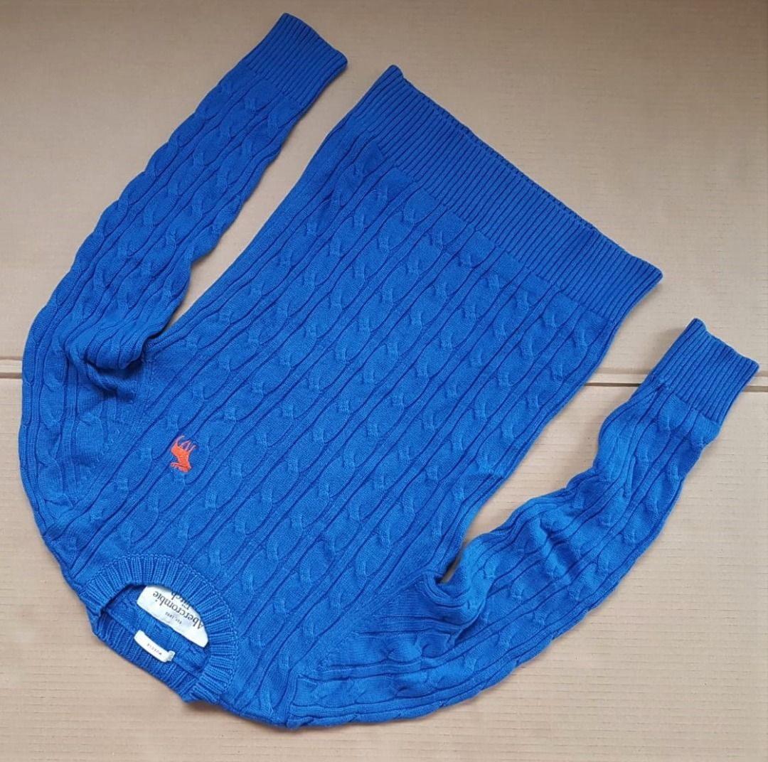 Abercrombie blue sweater online