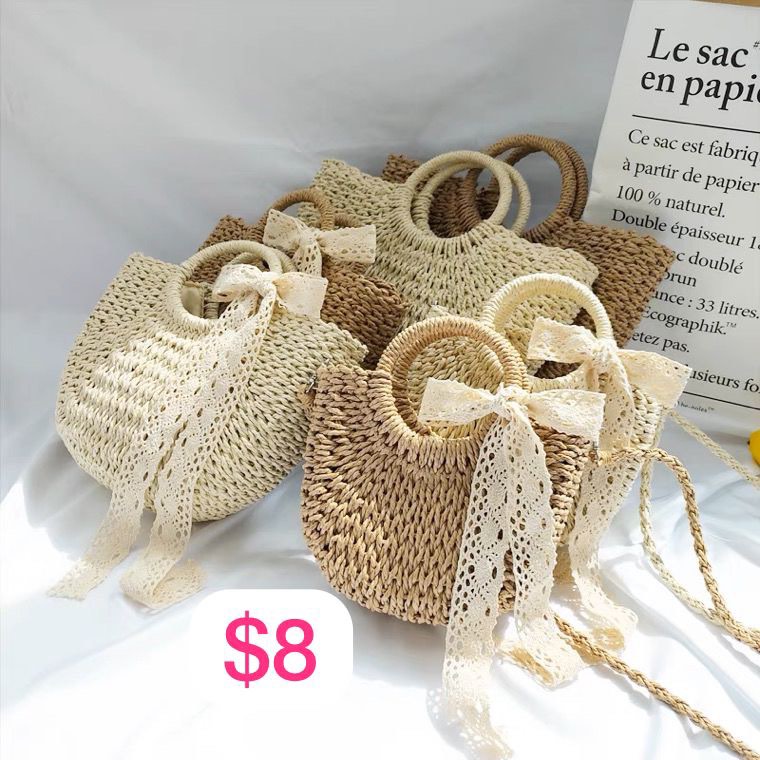 Ivory rattan bag Women s Fashion Bags Wallets Beach Bags on