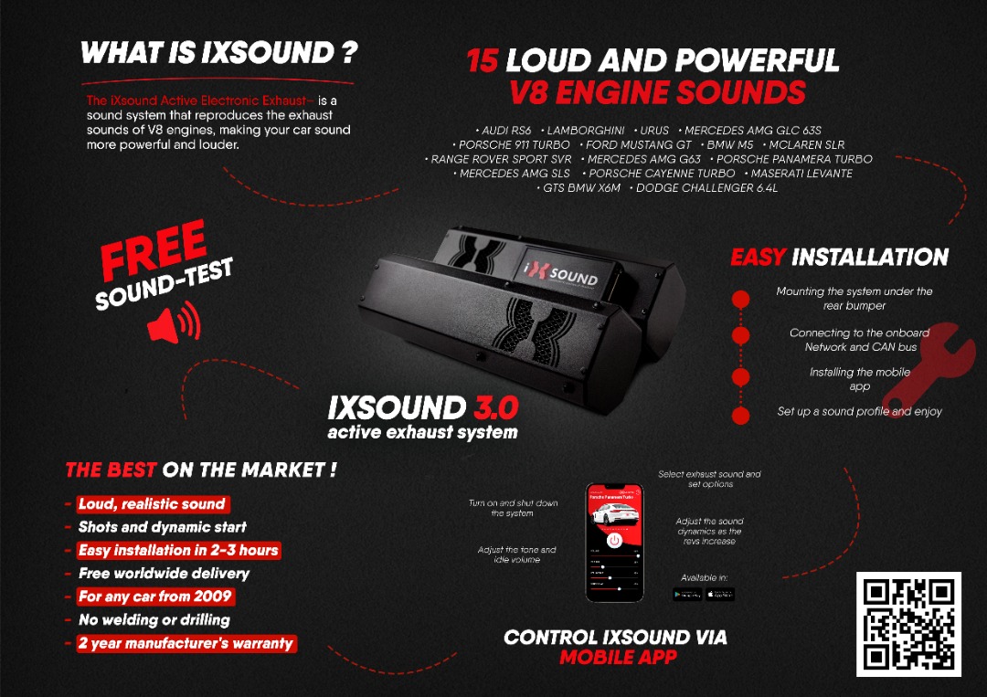 ixsound exhaust sound speaker system Ixsound system electronic