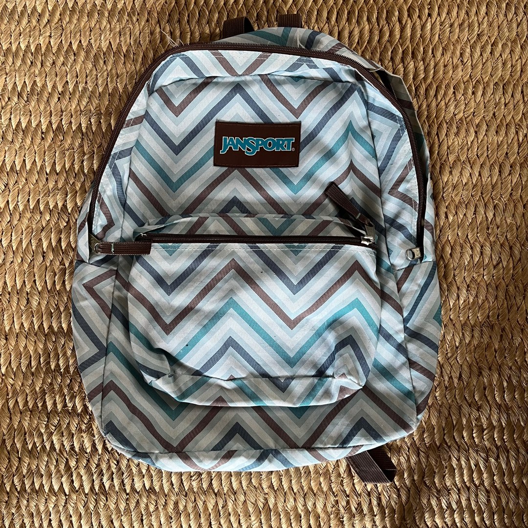 Jansport Light Blue Backpack on Carousell