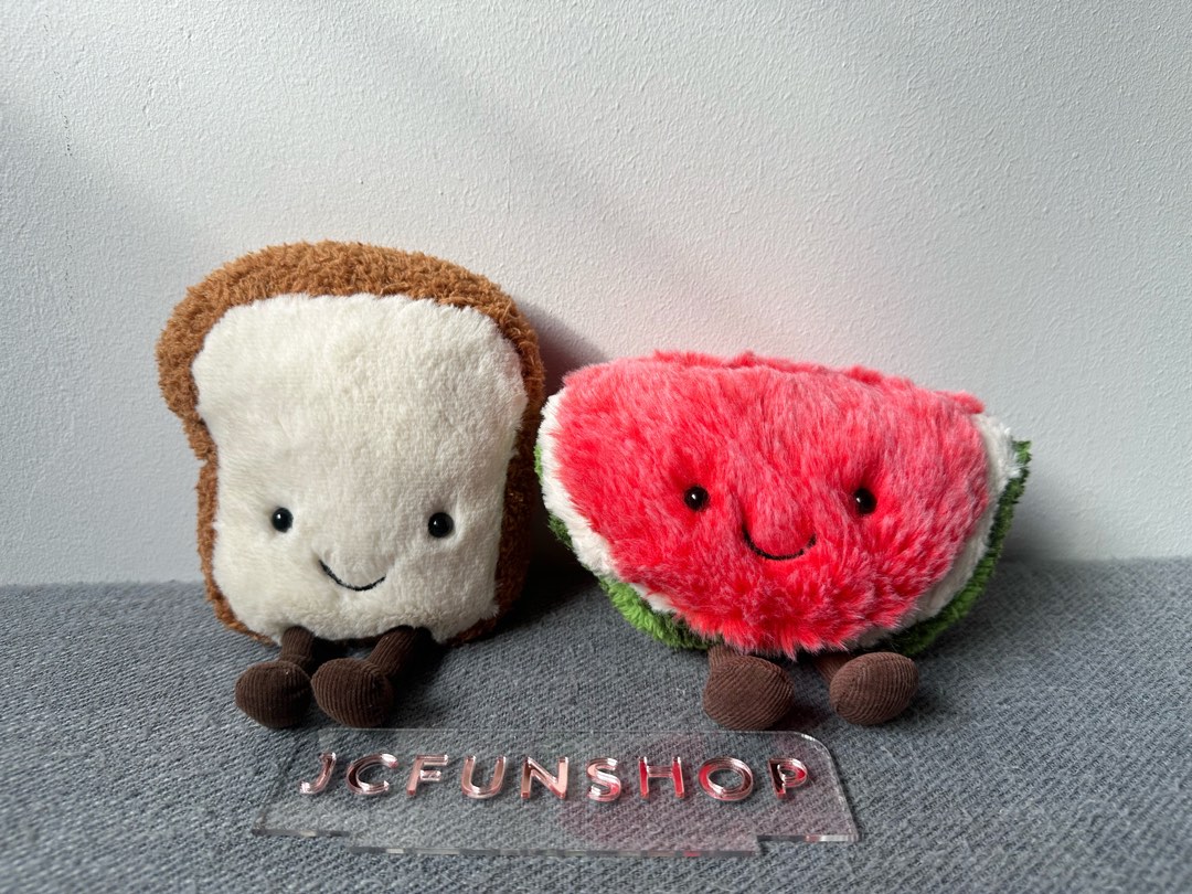 Jellycat Amuseable Watermelon Toast Small, Hobbies & Toys, Toys & Games