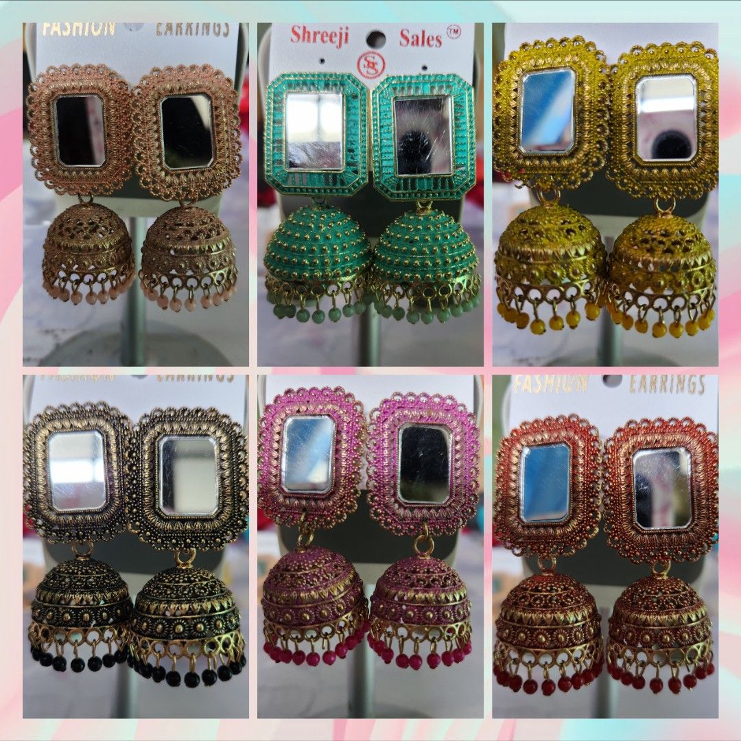 Gold stud earrings jimikki online