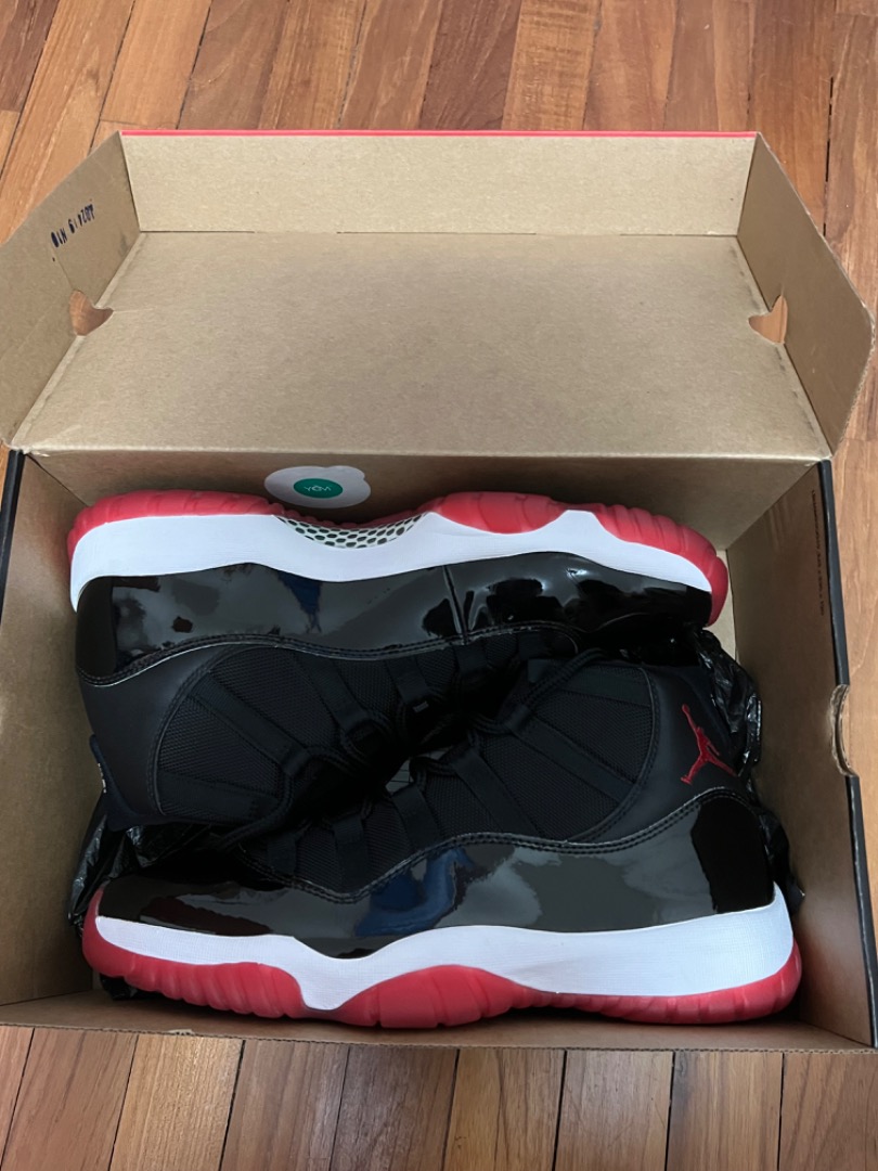 Jordan 11 Retro Bred 2019 CODE A1 Men s Fashion Footwear