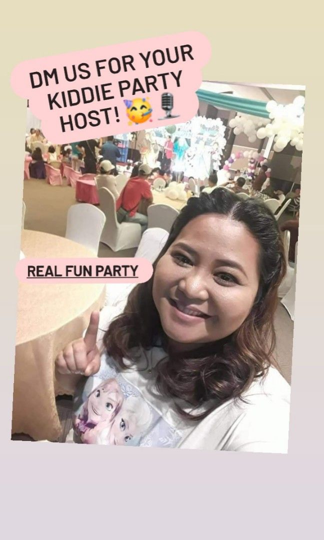 Party Host For Hire (Category: Food, Event & Party Services) located in Manila. Submitted by ms.joyceofrealfunparty (Listing ID 1240720202, Image 2). Description: Event Host 🎤✨ English Speaking Emcee Host In charge of handling the Event Party Program and The Games for everyone! Perfect for 50th, 60th, 70th Birthday, Christening, Dedication and Kiddie Parties 🥳✨ Plus On The Day Event Coordination with EA - Event Assistant ✨ Point of Contact for 