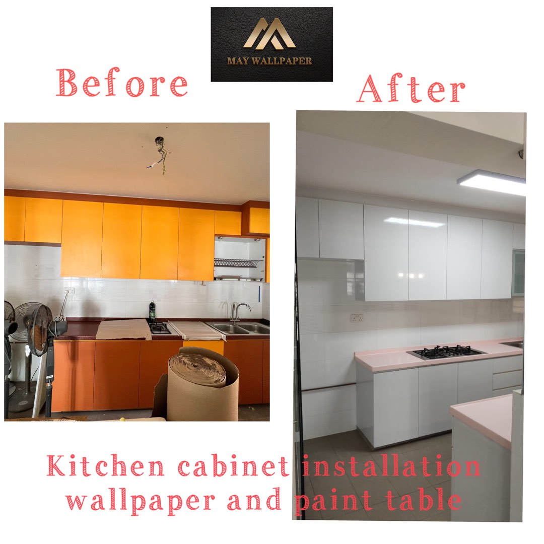 Kitchen wallpaper, Furniture & Home Living, Home Decor, Wall