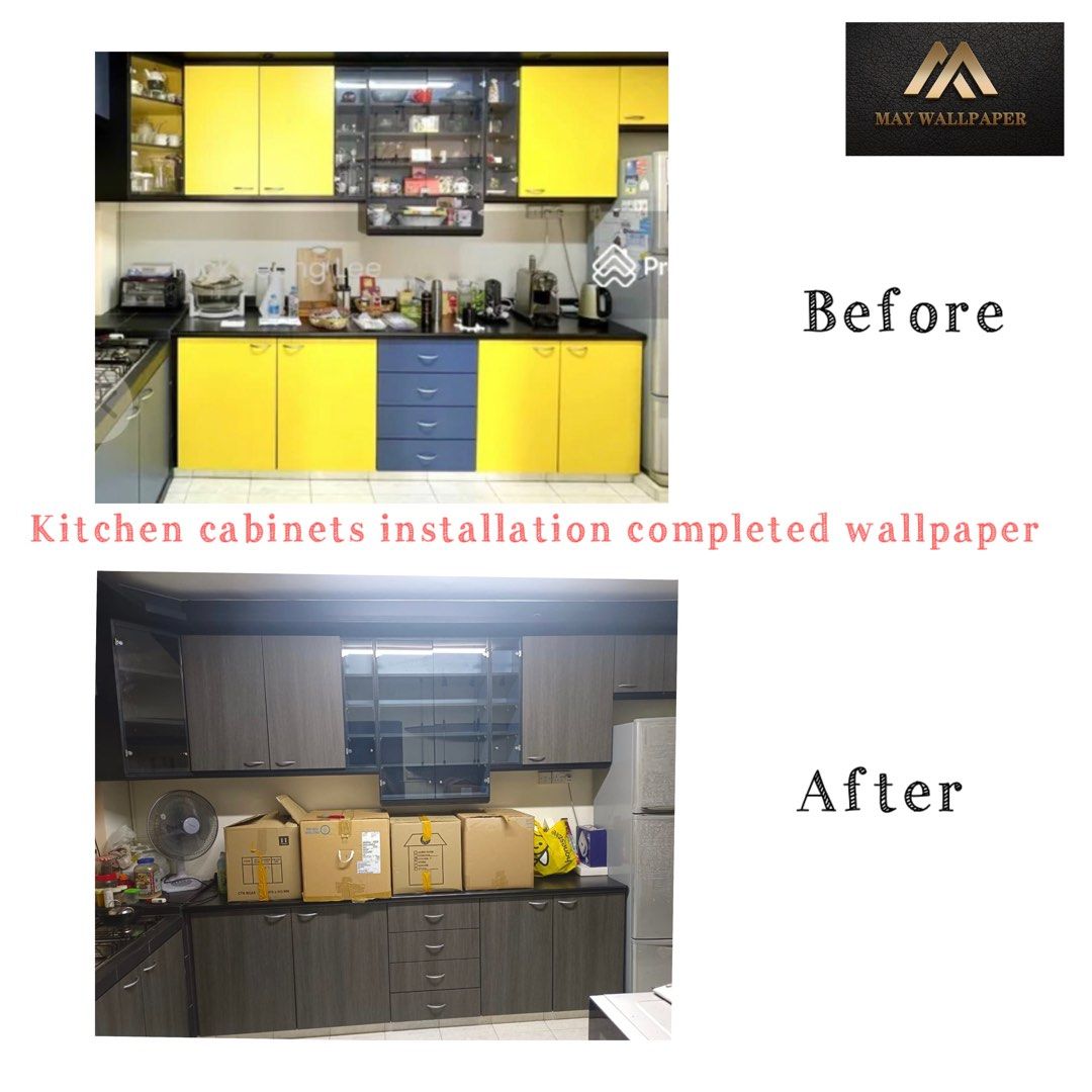 Kitchen wallpaper, Furniture & Home Living, Home Decor, Wall