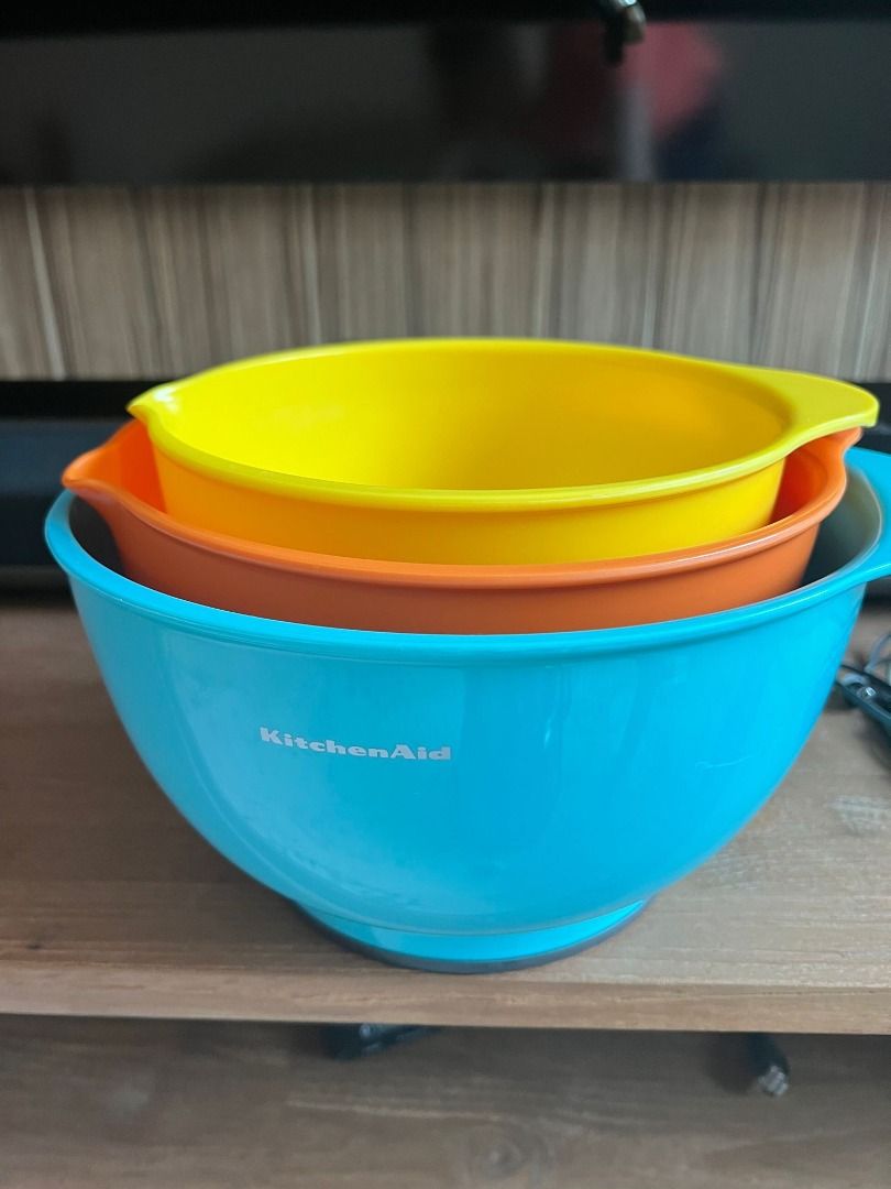 KitchenAid Classic Mixing Bowls, Set of 3, Furniture & Home Living