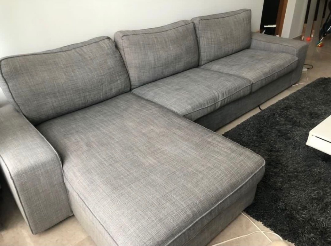 Kivik Lshaped sofa Ikea, Furniture & Home Living, Furniture, Sofas on